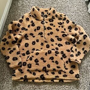 Style & Co Women’s Large Leopard Print Sherpa